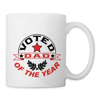 Zum Vater des Jahres gewählt - Tasse - Weiß - Rechts