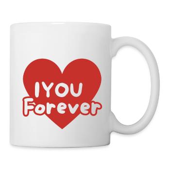 Ich liebe dich für immer - Tasse - Weiß - Rechts