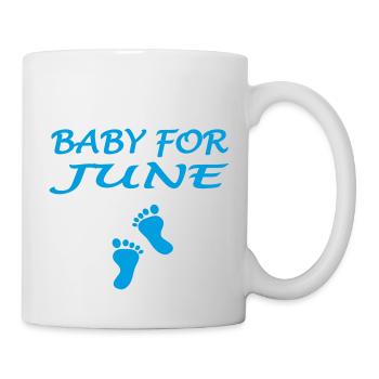 Baby für JUNI - Tasse - Weiß - Rechts