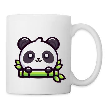 Bamboo Bliss : Adorable délice de panda - Mug blanc - blanc - Droite