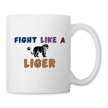 Fight like a liger - Mug - white - Right
