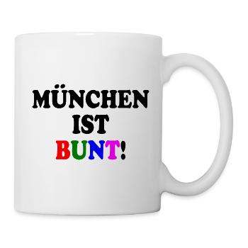 München ist bunt - Tasse - Weiß - Rechts