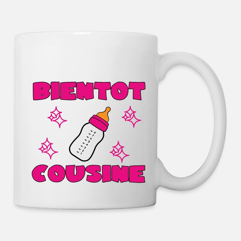 BIENTOT COUSINE - Mug blanc - blanc