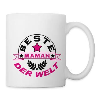 BESTE MAMAN DER WELT - Tasse - Weiß - Rechts