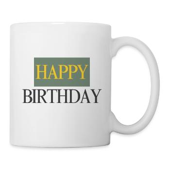 Bon anniversaire - Mug blanc - blanc - Droite