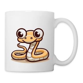 Schlange - Tasse - Weiß - Rechts