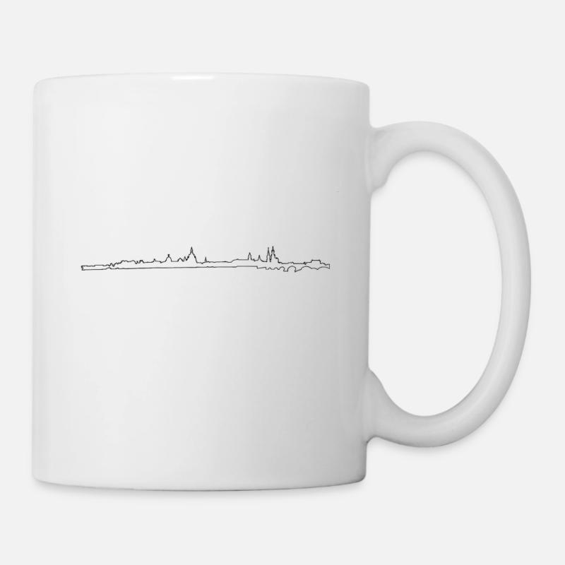 Skyline Dresden - Tasse - Weiß