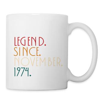 Legend since November 1974 - Minimalist - Mug - white - Right