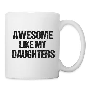 Awesome Like My Daughters Father's Day Vintage - Mug - white - Right