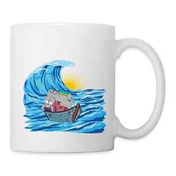 Bunny Bunnies Croisière Bateau Marin Bateaux Marin - Mug blanc - blanc - Droite
