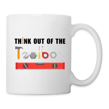 Think out of the toolbox - Mug - white - Right