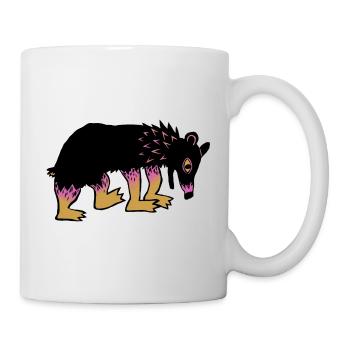 colorful bear - Mug - white - Right