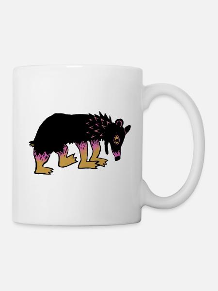 bunter Bär - Tasse - Weiß