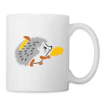Hérisson en promenade - Mug blanc - blanc - Droite