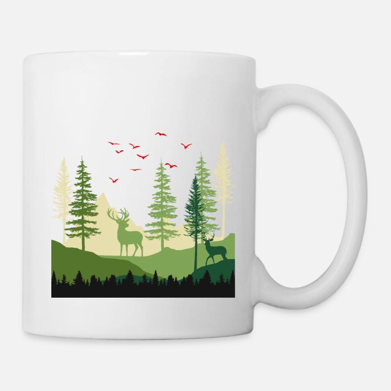 Forest Serenity Escape - Mug - white