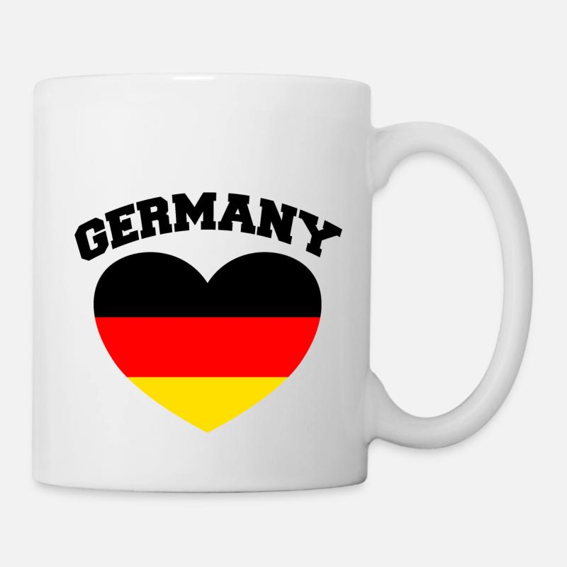 GERMANY HERZ - Tasse - Weiß