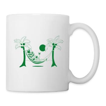 At the beach - Green - Tasse - Weiß - Rechts