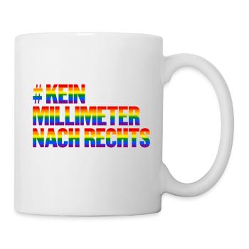 kein meter nach rechts - Tasse - Weiß - Rechts