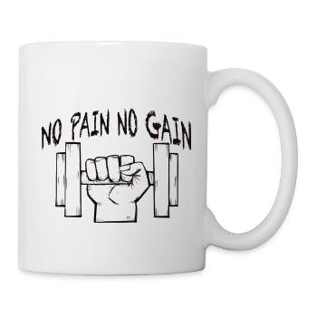 No pain no gain - Mug blanc - blanc - Droite