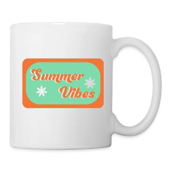 Sommer-Vibes - Tasse - Weiß - Rechts
