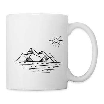 Desert mountains - Mug - white - Right