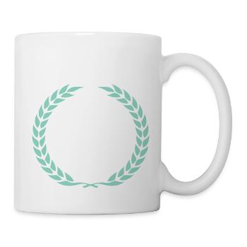 lorbeerkranz kranz - Tasse - Weiß - Rechts