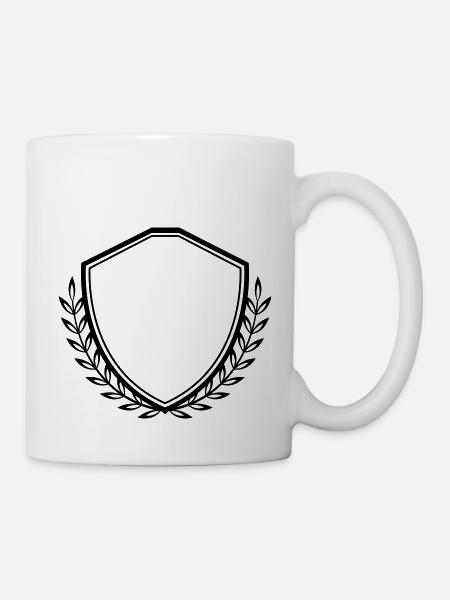 wappen crest - Tasse - Weiß