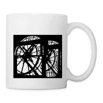 Horloge - Mug blanc - blanc - Droite