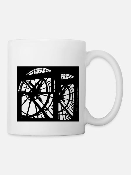 Horloge - Mug blanc - blanc