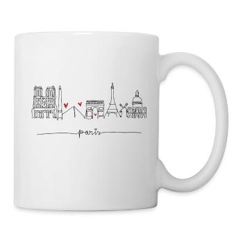 Stadt der Liebe Paris - Tasse - Weiß - Rechts