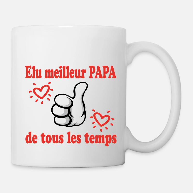 VOTED BEST DAD EVER - Mug - white