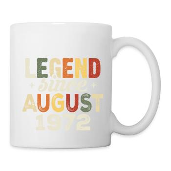 Août 1972 Anniversaire Août 1972 - Août 1972 - Mug blanc - blanc - Droite