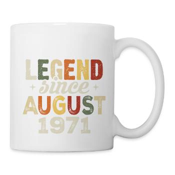 Août 1971 Anniversaire Août 1971 - Août 1971 - Mug blanc - blanc - Droite
