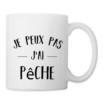 I Can't I Have Fishing Gift Birthday Humor - Mug - white - Right