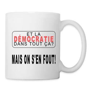 Démocratie - Mug blanc - blanc - Droite