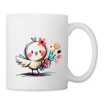 Vöglein - Tasse - Weiß - Rechts