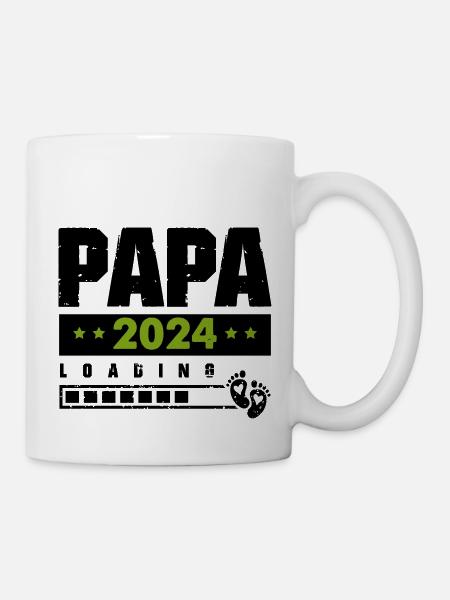 papa 2024 loading - Tasse - Weiß