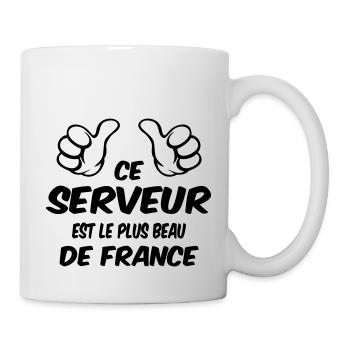 MEILLEUR SERVEUR - Mug blanc - blanc - Droite