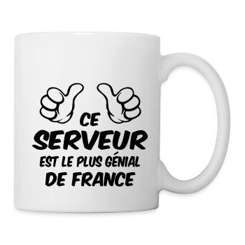 MEILLEUR SERVEUR - Mug blanc - blanc - Droite