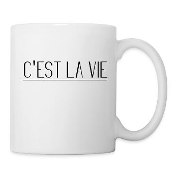 C’est la citation de la vie - Mug blanc - blanc - Droite
