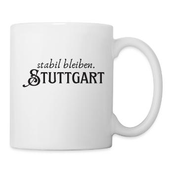 Stabil bleiben Stuttgart - Tasse - Weiß - Rechts