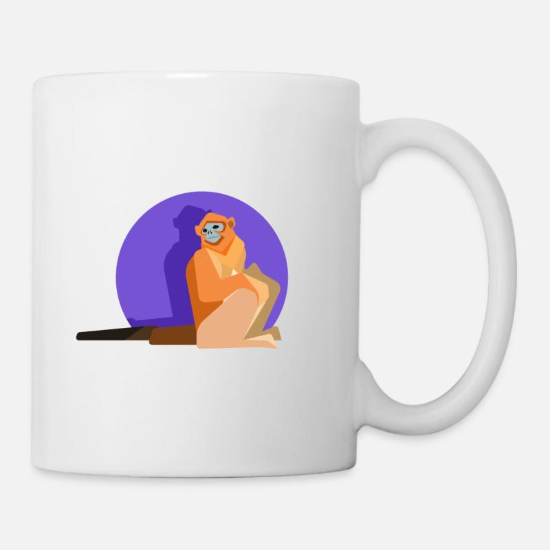 Goldstumpfnase - Tasse - Weiß