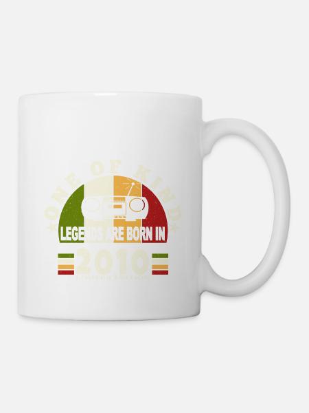2010 Geburt der Legende 2010 geboren im Jahr 2010 Jubiläen - Tasse - Weiß