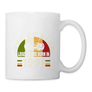1991 Geburt der Legende 1991 Jahrgang 1991 Geburtstage - Tasse - Weiß - Rechts
