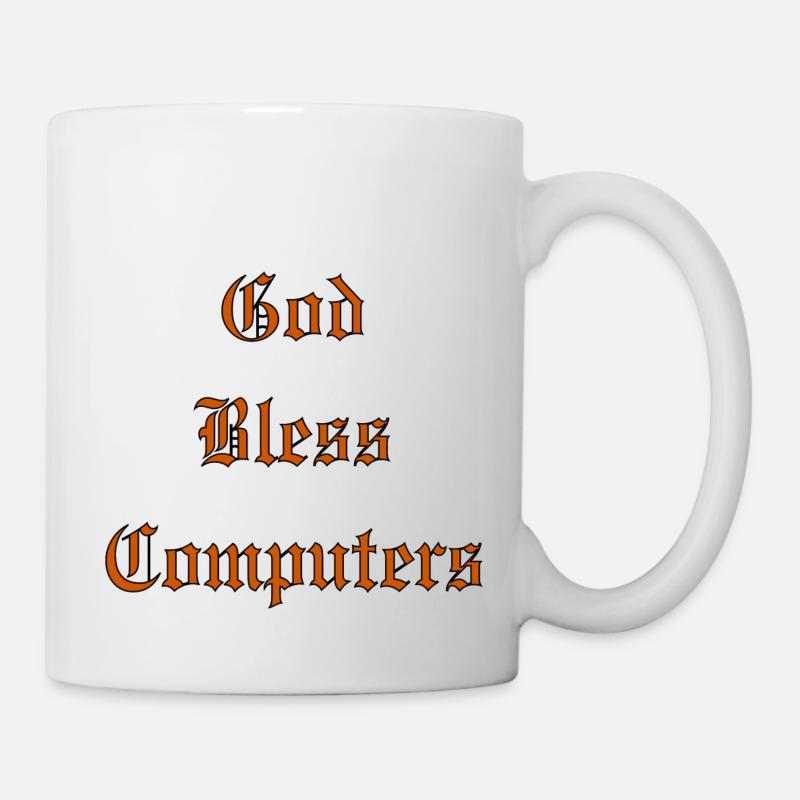 GodBlessComputers - Tasse - Weiß