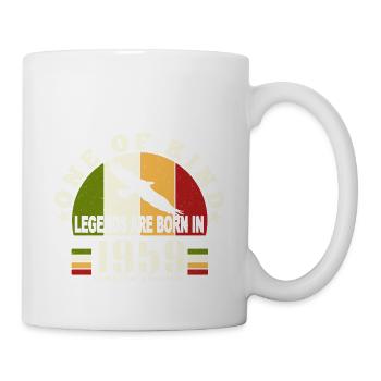 Legend Born 1959 anniversaire 65 ans - Mug blanc - blanc - Droite