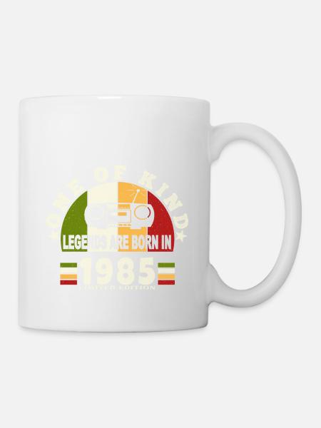 1985 Naissance de légende 1985 né en 1985 annivers - Mug blanc - blanc