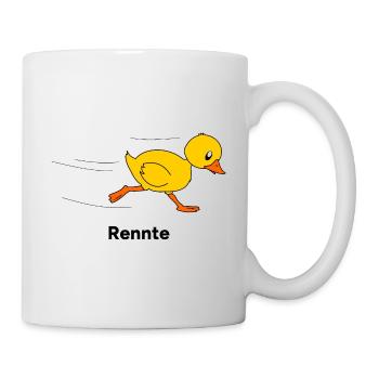 Un canard qui court - un canard qui court - Mug blanc - blanc - Droite
