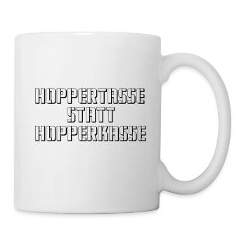 Gobelet à trémie au lieu d’une caisse enregistreuse à trémie - Mug blanc - blanc - Droite