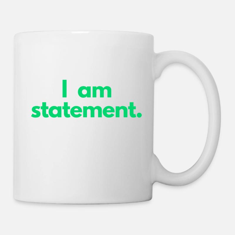 Déclaration txt vert - Mug blanc - blanc